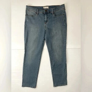 Free People Straight Leg Cropped Jeans Mid/High Rise Size 31